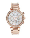 Michael l Kors Parker Rosegold White Dial