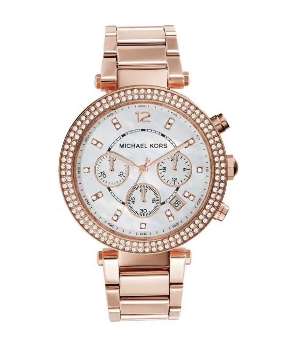 Michael l Kors Parker Rosegold White Dial