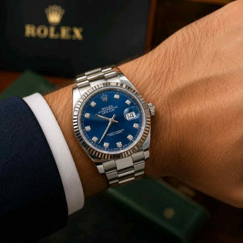 ROLE Datejust 41 diamond Blue dial F13