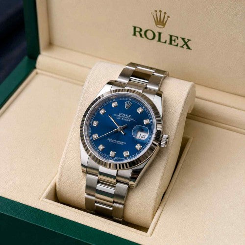 ROLE Datejust 41 diamond Blue dial F13