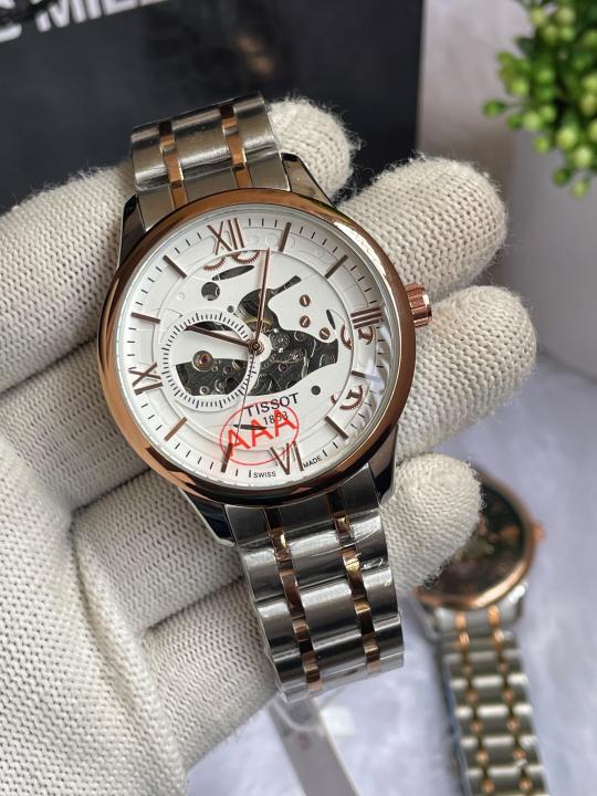 Tisot 1853 Automatic Two Tone White Dial AT439