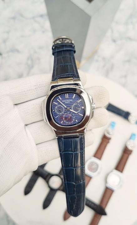 Patek Phillippe SUN MOON BLUE SILVER BLUE DIAL AT378