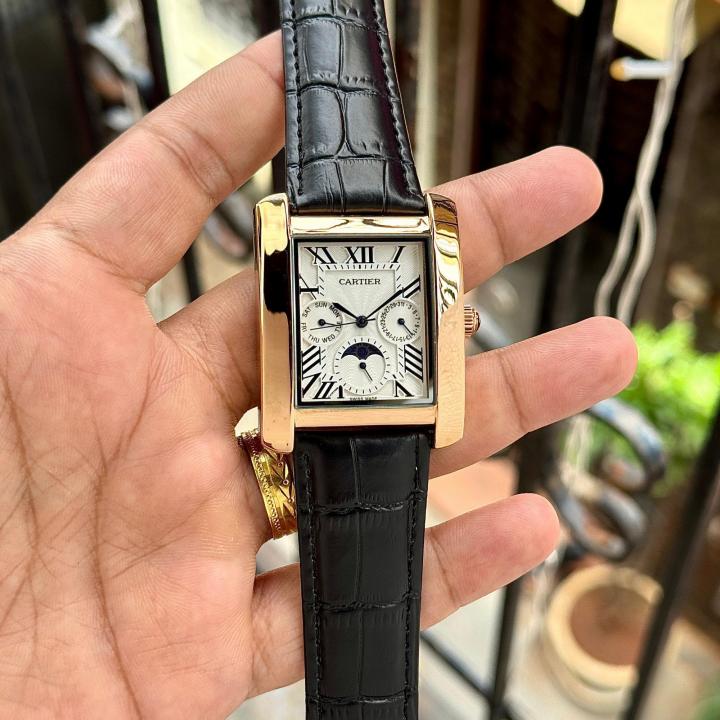 CARTIEER TANK MOONPHASE BLACK 746