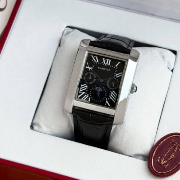 CARTIEER TANK MOONPHASE BLACK BLACK 747
