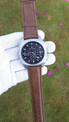 Tommyy Hilfiger Chronograph Brown Silver Black AT392