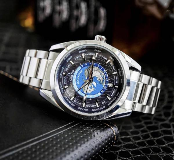 Omegga Seamaster Aqua Terra World Map ( Swift Movement )