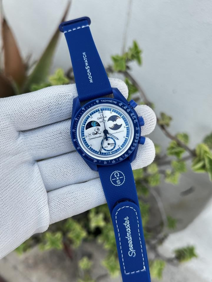 OMEGGAA SWATC MOON BLUE AT427