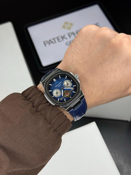PATEK PHILIPE LEATHER BELT BLUE COLOUR