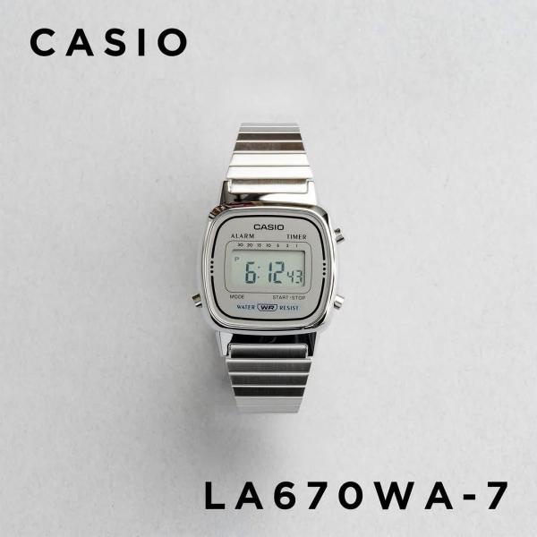 Casio Womens Vintage LA670 Silver Grey