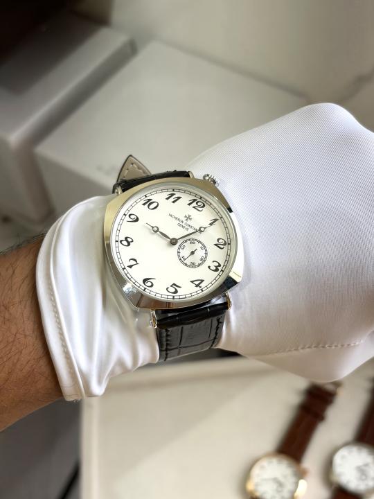 VACHERON CONSTANTIIN BLACK WHITE SILVER RING 757
