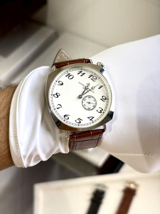 VACHERON CONSTANTIIN BROWN WHITE SILVER RING 758