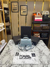Karl_Lagerfeld KKushion Top Handle Crossbody Bag With Box And Dust Bag Blue