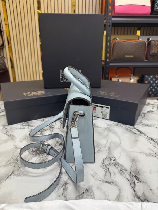 Karl_Lagerfeld KKushion Top Handle Crossbody Bag With Box And Dust Bag Blue
