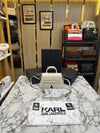 Karl_Lagerfeld KKushion Top Handle Crossbody Bag With Box And Dust Bag Beige