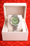 EMPORIO_ARMA_WOMEN_SILVER_GREEN_ROUND_DIAMOND_DIAL_AT347