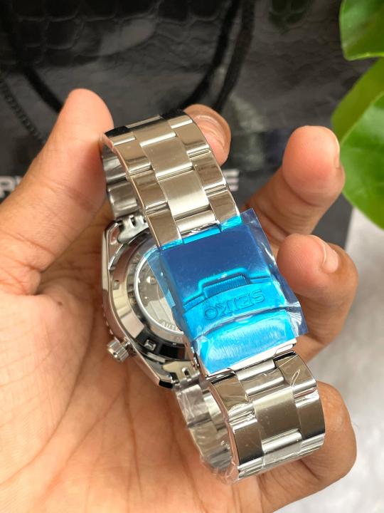 Seiko GMT Open Back Silver White AT459