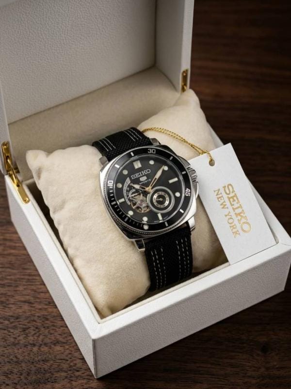 Seiko 5 Sports Automatic Black