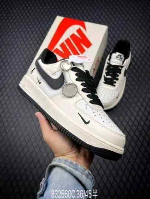 Nikkee Airforce 1 07 Low Violent Bear Joint Linen Beige Black