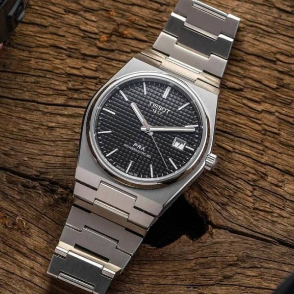 Tissoo_t 1853 Prx Automatic Top Quality Silver-Black