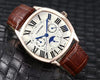 CARTIEER LEATHER ALL CHRONO WORKING WATCH
