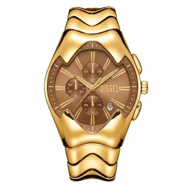 Diese Men Mercurial Chronograph Gold Brown