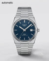 Tissoo_t 1853 Prx Automatic Top Quality  silver dark blue