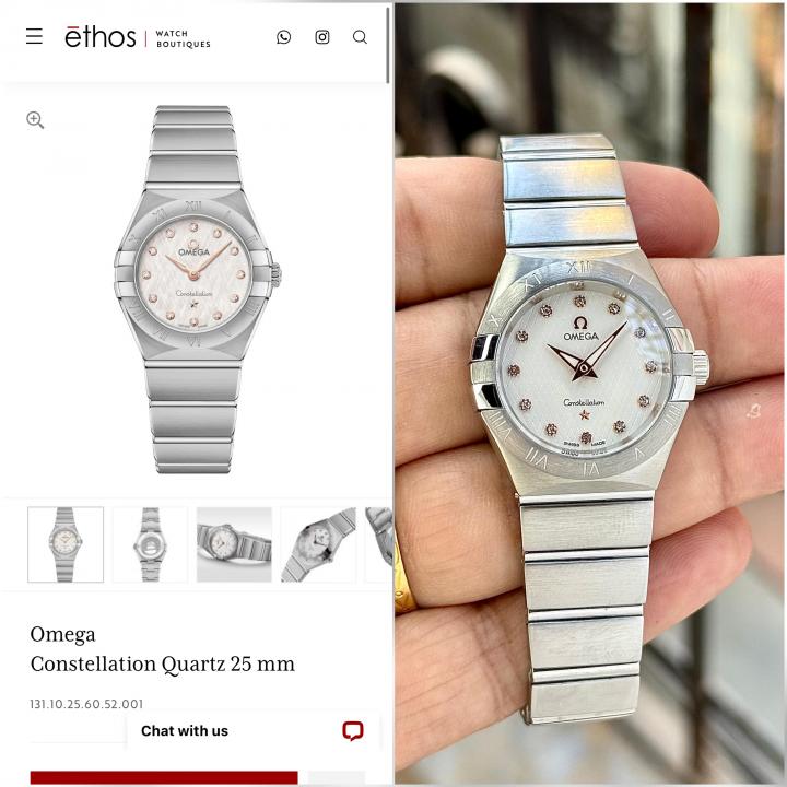 Omegga constellation silver white 28 mm 559