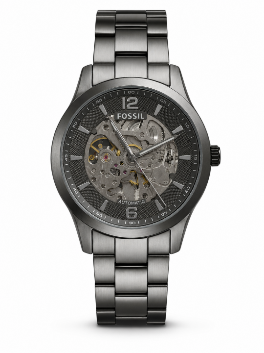 FOSSIIL SKELETON AUTOMATIC HEAVY QUALITY GREY 779