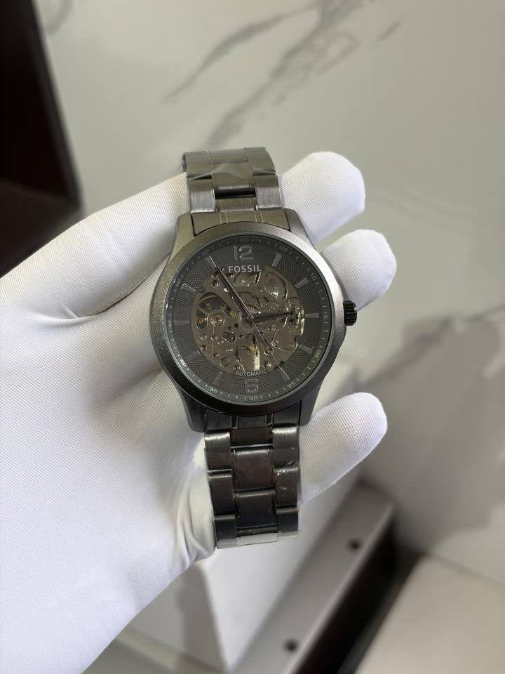 FOSSIIL SKELETON AUTOMATIC HEAVY QUALITY GREY 779