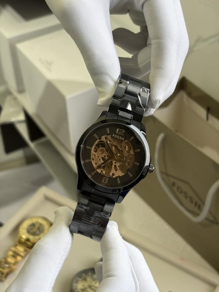 fossiil skeleton automatic heavy quality black rose 780