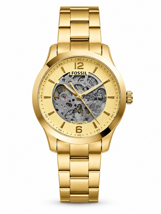 FOSSIIL SKELETON AUTOMATIC HEAVY QUALITY GOLD GOLD 782
