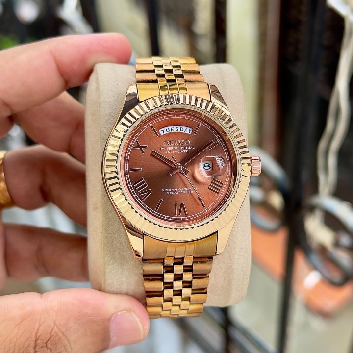 Seiko Oyster Perpetual Mod Day-Date Copper Brown