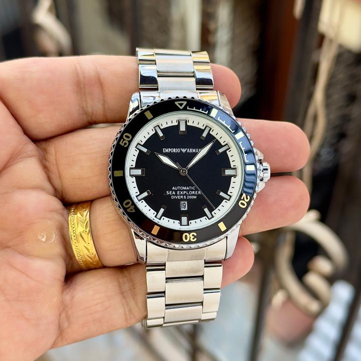 Emporio Armai Sea Explore Silver Black
