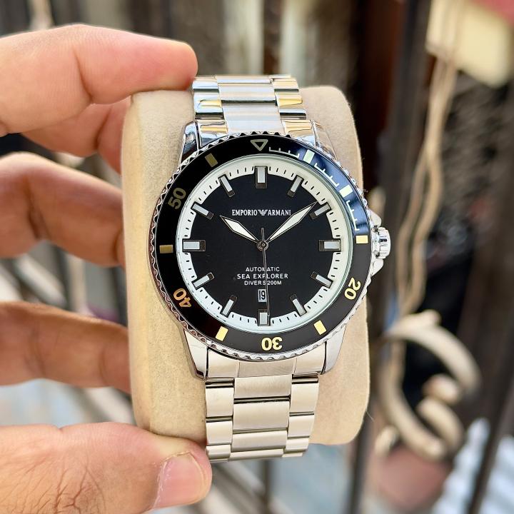 Emporio Armai Sea Explore Silver Black