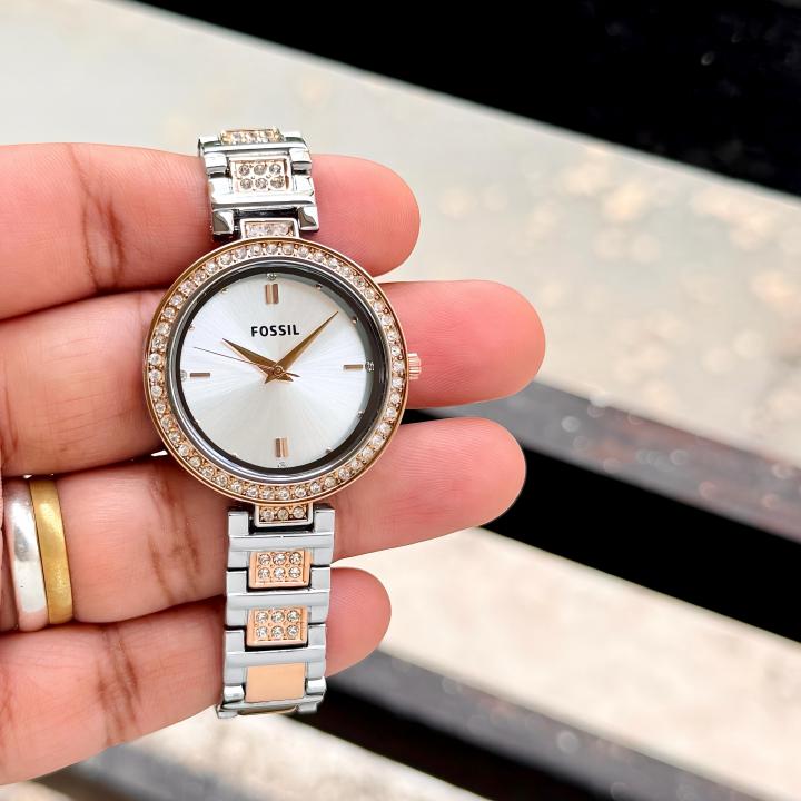 Fossiil Karli Crystal BQ3337 Two Tone