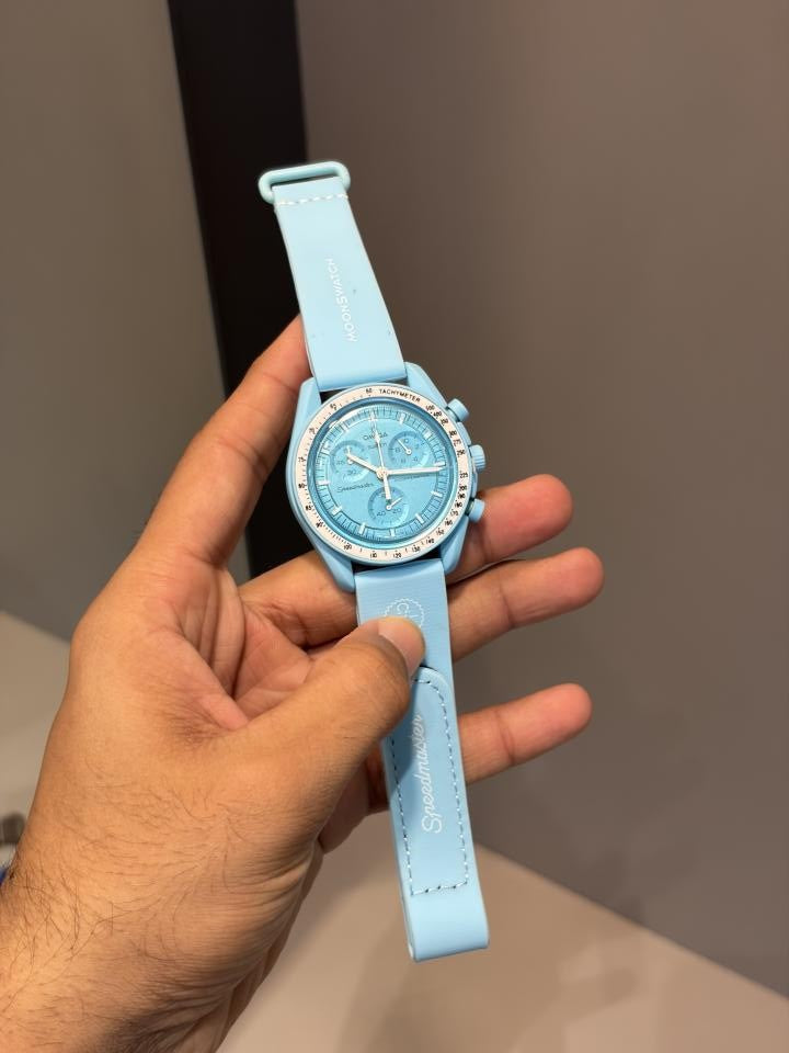 OMEGGA X SWATCCH RUBBER STRAP METAL HEAVY QUALITY 785