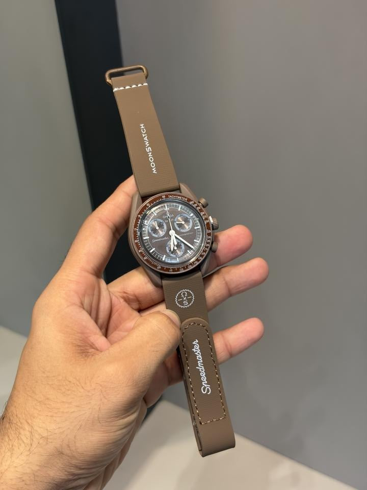 OMEGGA X SWATCCH RUBBER STRAP METAL HEAVY QUALITY 787