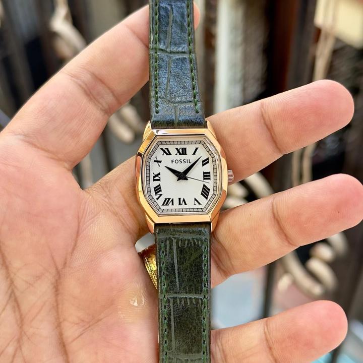 Fossiil Harlow Green Croco Leather ES5427