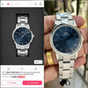 Daniel Wellington Silver Tone Blue Sunray Dial