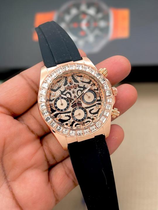 ROLEEX EYE OF TIGER COPPER COLOUR ALL CHRONO WORKING