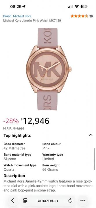 Michael Kor Watch 911