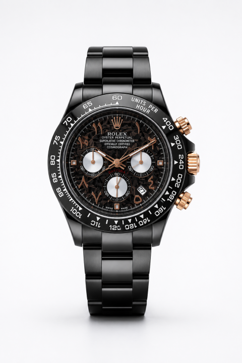 ROLEEX ALL CHRONO WORKING PREMIUM BLACK WATCH