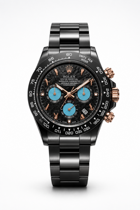 ROLEEX ALL CHRONO WORKING PREMIUM BLACK WATCH
