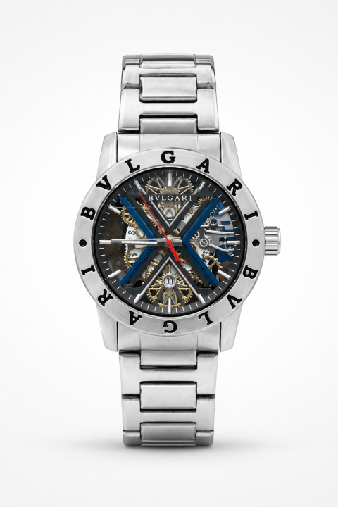 BVLGARI PREMIUM SILVER WATCH PREMIUM QUALITY GREY