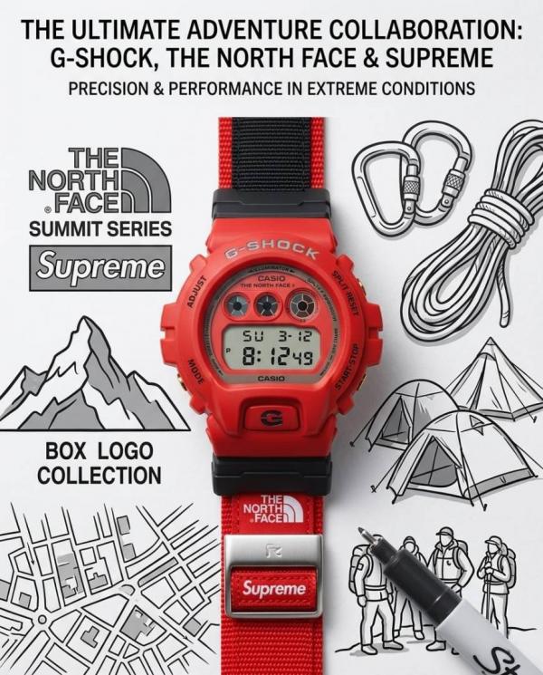 Casio G-Shock x Supreme x Special Edition Red