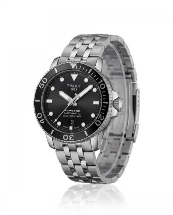 TISSOOT SEASTAR 2000 PROFESSION POWERMATIC 80 AUTOMATIC SILVER BLACK 797
