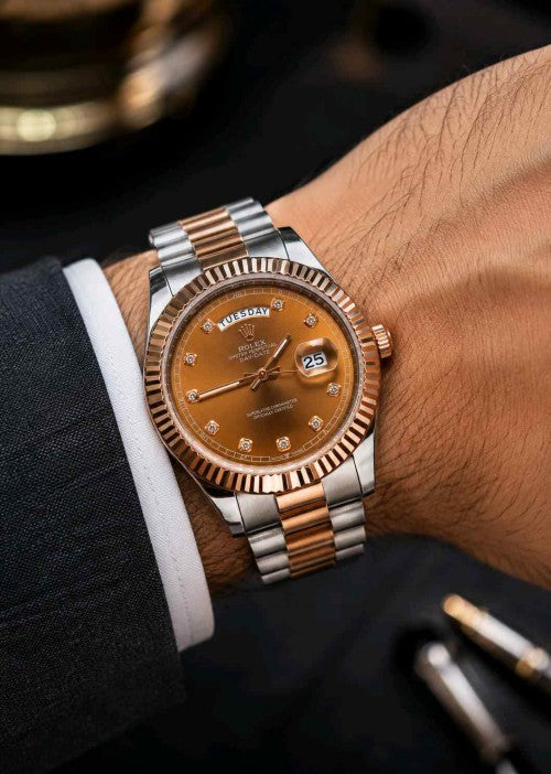 Rolex_Day date Chocolate diamond face F274