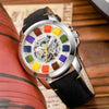 FOSSSIL GRANT COLOURS AUTOMATIC BLACK WHITE DIAL AT341