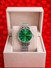 EMPORIO_ARMA_WOMEN_SILVER_GREEN_DIAMOND_DIAL_AT347