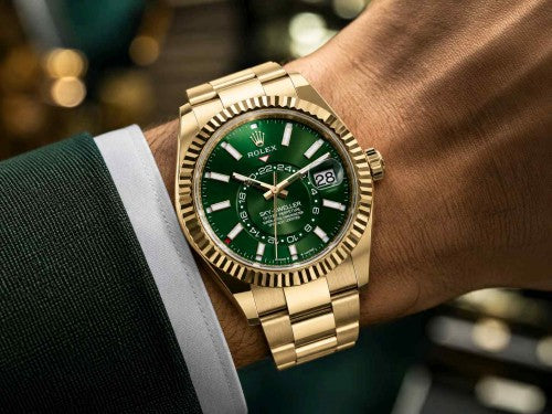 ROLLEX_ SKY DWELLER Golden green Japan AAA F277